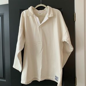 Sloppy Joe Collar 02 sweatshirt, cream